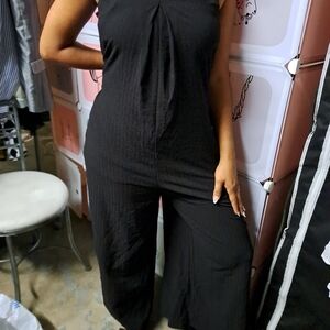 Black Sleeveless Jumpsuit
